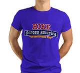 Hike Across America Tee, Blue